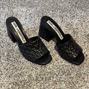 Karl Lagerfeld Chunky Heels- NWOB- Size 9